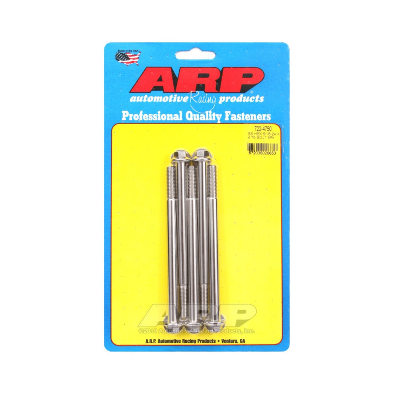 Șuruburi și piulițe universale ARP 5/16-24 – Șuruburi hexagonale din oțel inoxidabil x5 - ARP-722-4750 - 722-4750 - 3666618198613